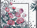 Платок шелковый Delicate, пионы