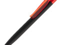 Ручка шариковая Prodir QS01 PRT-P Soft Touch, черная с красным