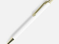Ручка шариковая Lobby Soft Touch Gold, белая