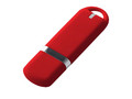 USB-флешка на 16 ГБ с покрытием soft-touch, красный
