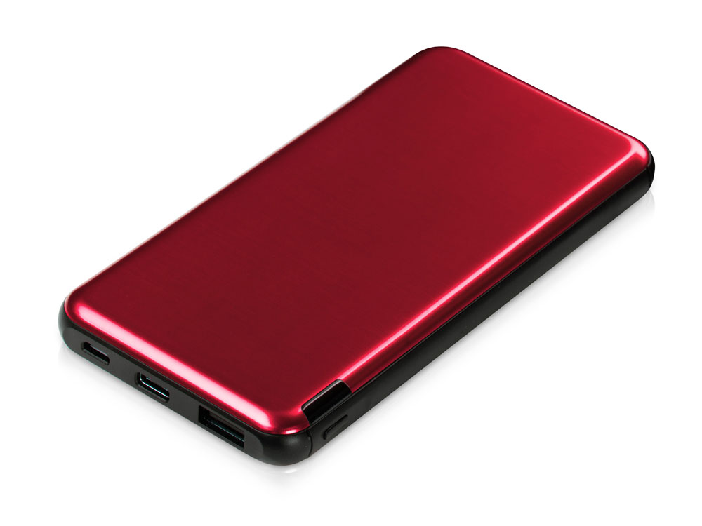 Внешний аккумулятор «Forge» v.2, металл, 10000mah, красный