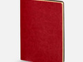Ежедневник Nebraska Flex, недатированный, красный с золотистым