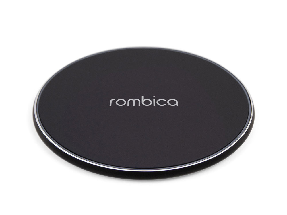 Беспроводное зарядное устройство Rombica  «NEO Core Quick» c быстрой зарядкой, черный (с лого) (Р)