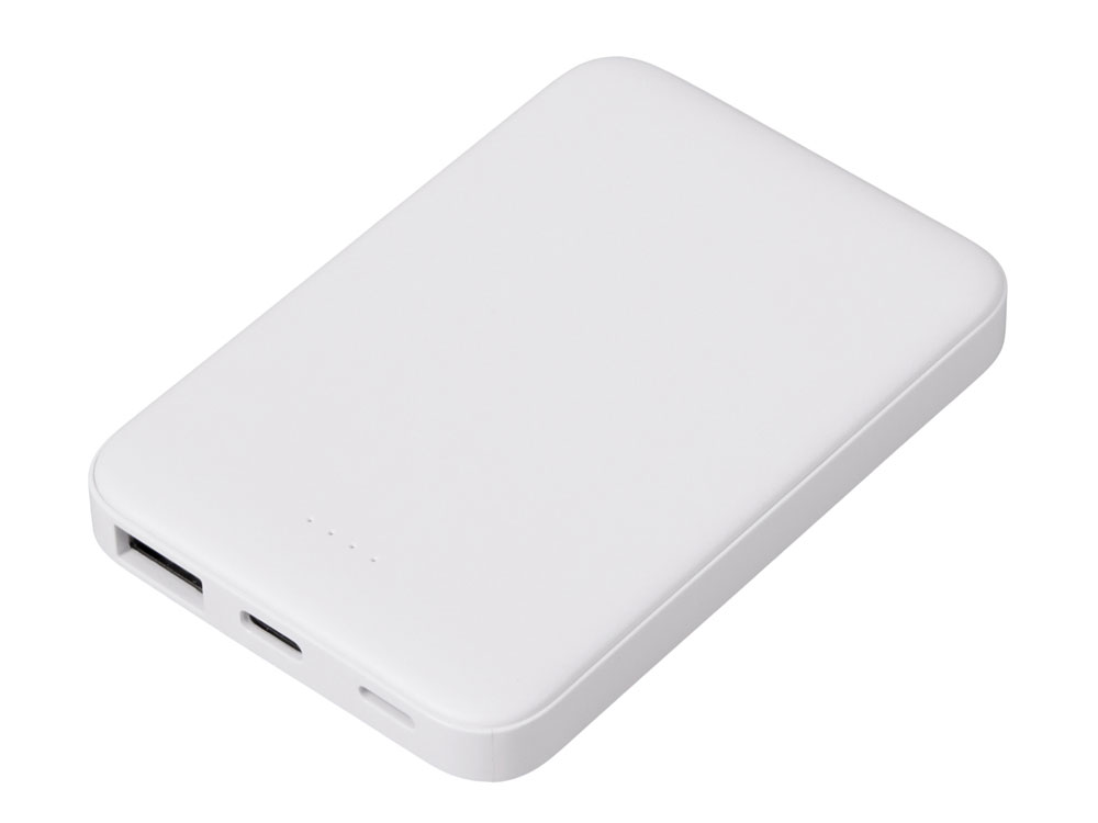 Внешний аккумулятор «Simp», 5000 мАч, белый Внешний аккумулятор «Simp», 5000 мАч, белый