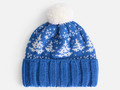 Шапка Holidale, синяя с молочным