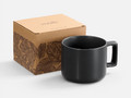 Чашка Jumbo в коробке матовая, черная