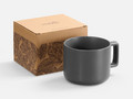 Чашка Jumbo в коробке матовая, темно-серая