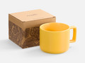 Чашка Jumbo в коробке матовая, желтая