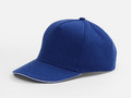 Бейсболка Classic 2.0, ярко-синяя с белым кантом