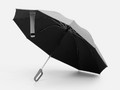 Зонт обратного сложения с ручкой-карабином Foldberry, серый