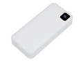 Внешний аккумулятор со встроенными кабелями «Фрэйм Про», быстрая зарядка, 20000мач, белый