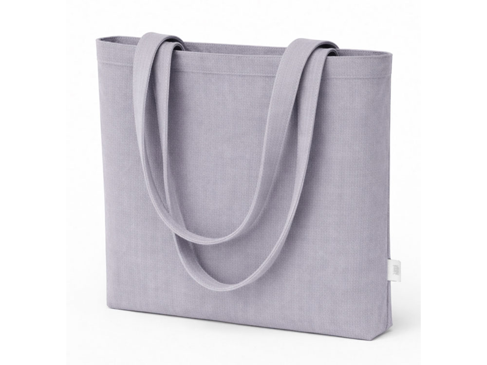 Сумка «Твил» из хлопка, 210 г/м2, серый